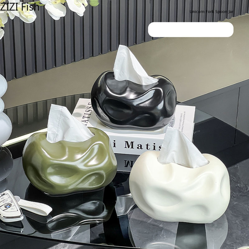Coffee & Tea Garden Lincoln Menu - صندوق مناديل سيراميك بتصميم إبداعي ذو