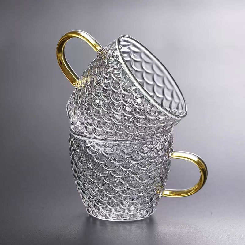 Coffee Tea And Sugar Set - مقاومة للحرارة الزجاج فنجان شاي مجموعة