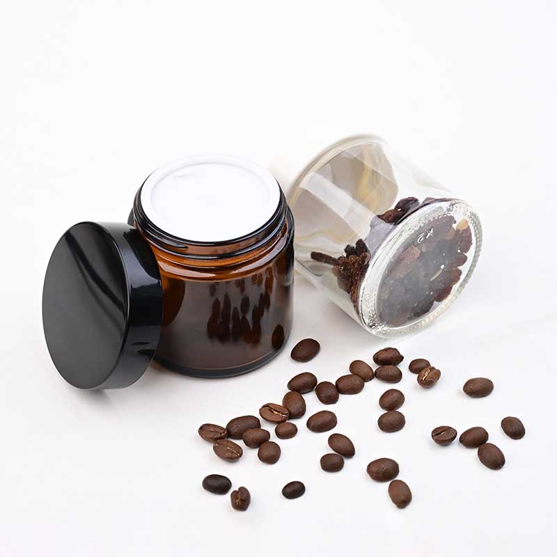 Coffee Tea And Bean - جرة زجاجية محمولة لتخزين حبوب البن