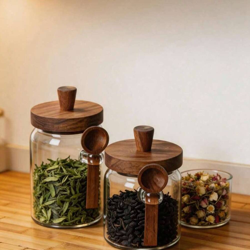 Coffee Tea Canister Set - مجموعة من 3 قطع من الأوعية