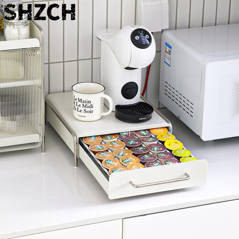 Coffee Tea Organizer - حامل كبسولات القهوة، منظم أدراج على