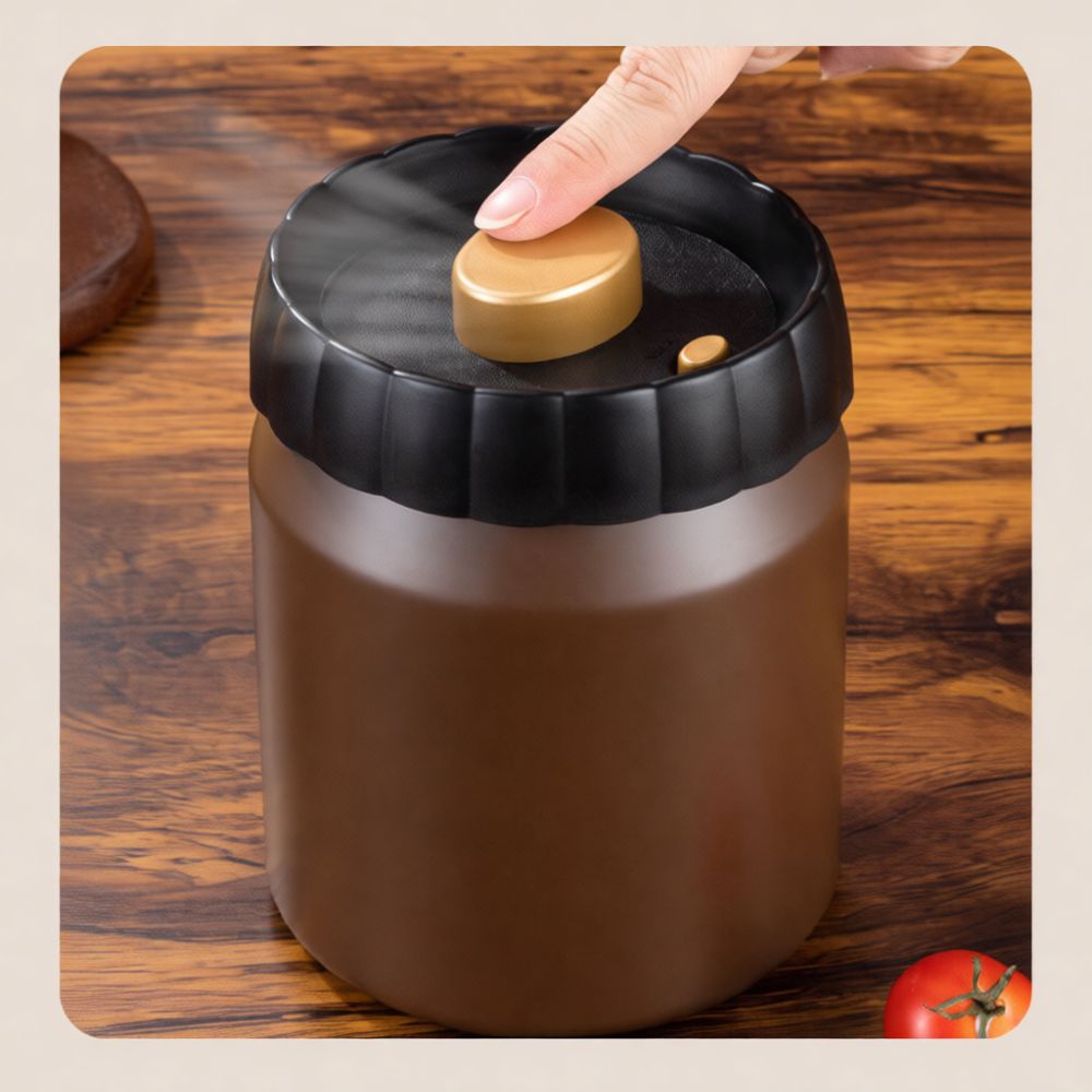 Coffee Tea Organizer - علبة تخزين حبوب القهوة محكمة الإغلاق