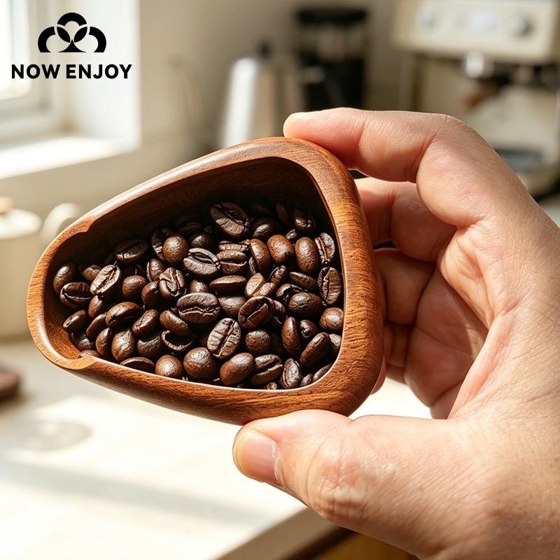 Coffee Tea Bean Leaf - استمتع الآن بوعاء حبوب القهوة الخشبي
