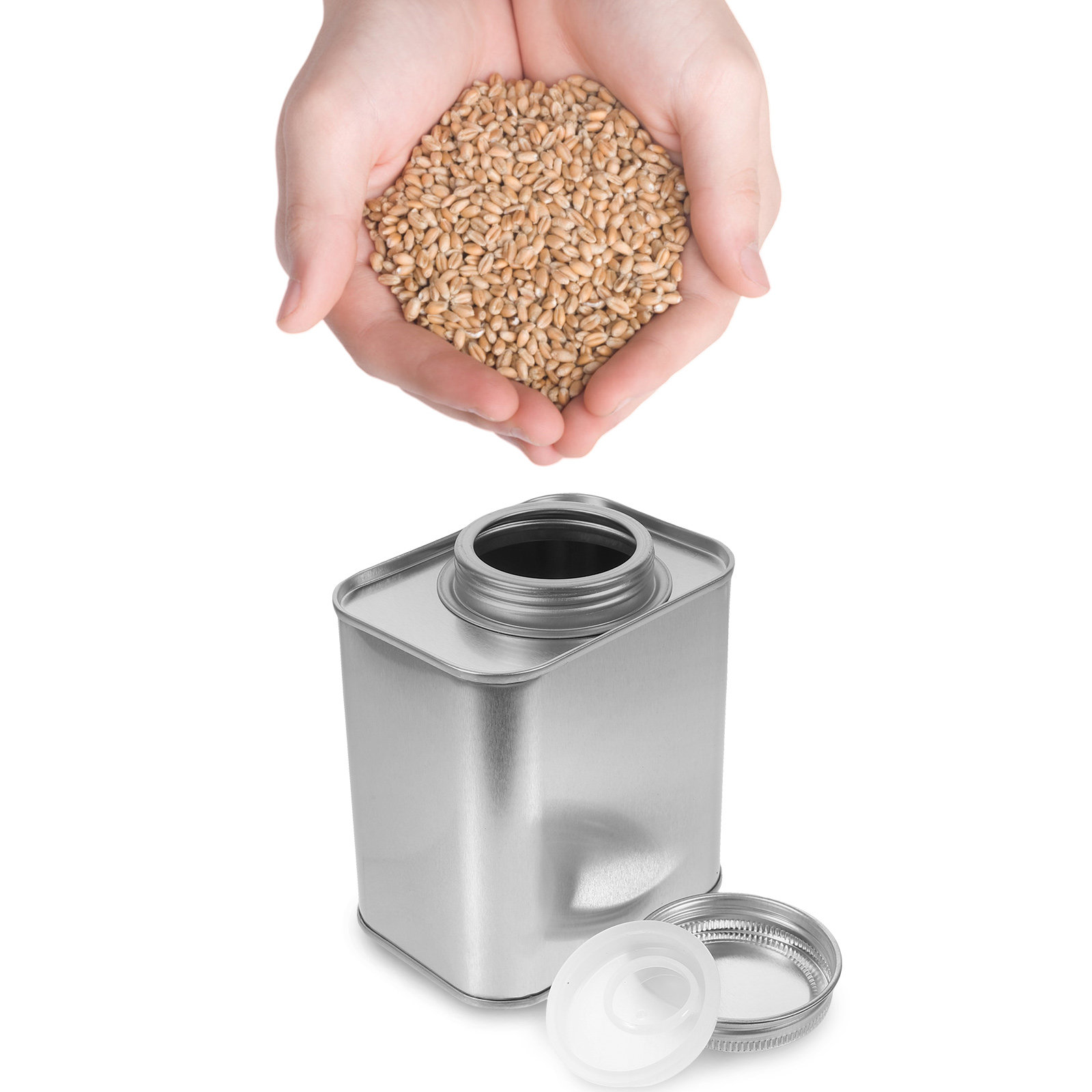 Coffee Tea Canister Set - مجموعة من 4 علب معدنية محكمة
