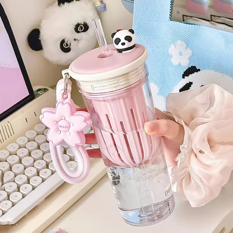 Coffee Tea Equipment - 650 مللي زجاجة ماء Kawaii مع