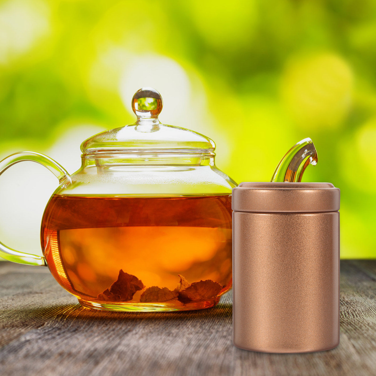 Coffee Tea Canister Set - مجموعة علب شاي معدنية، عبوة مزدوجة،