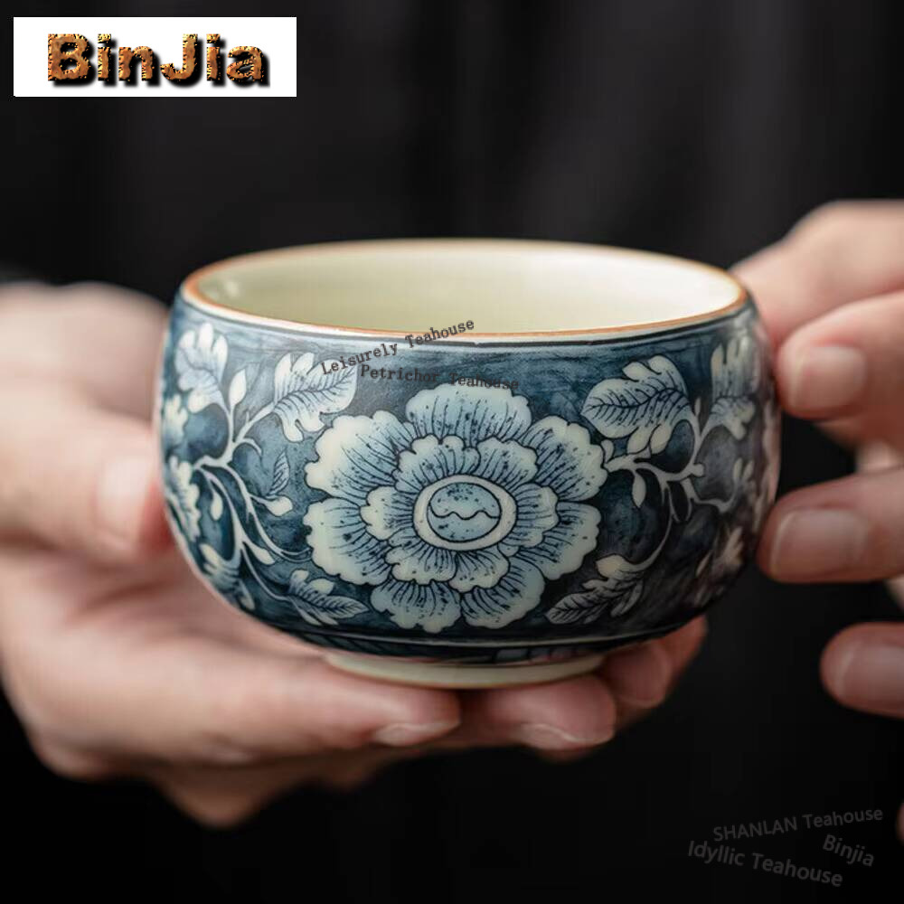 Coffee Tea In Chinese - فنجان بورسلين عتيق من الفرن رو