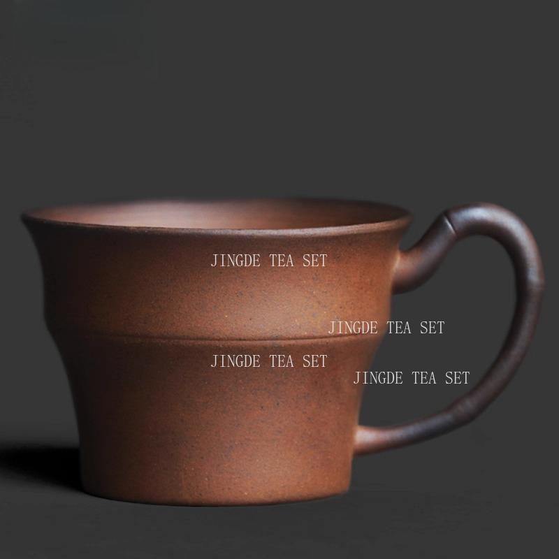 الفخار الخام الخيزران مقبض فنج - مراجعة Coffee Tea In Chinese وسعره