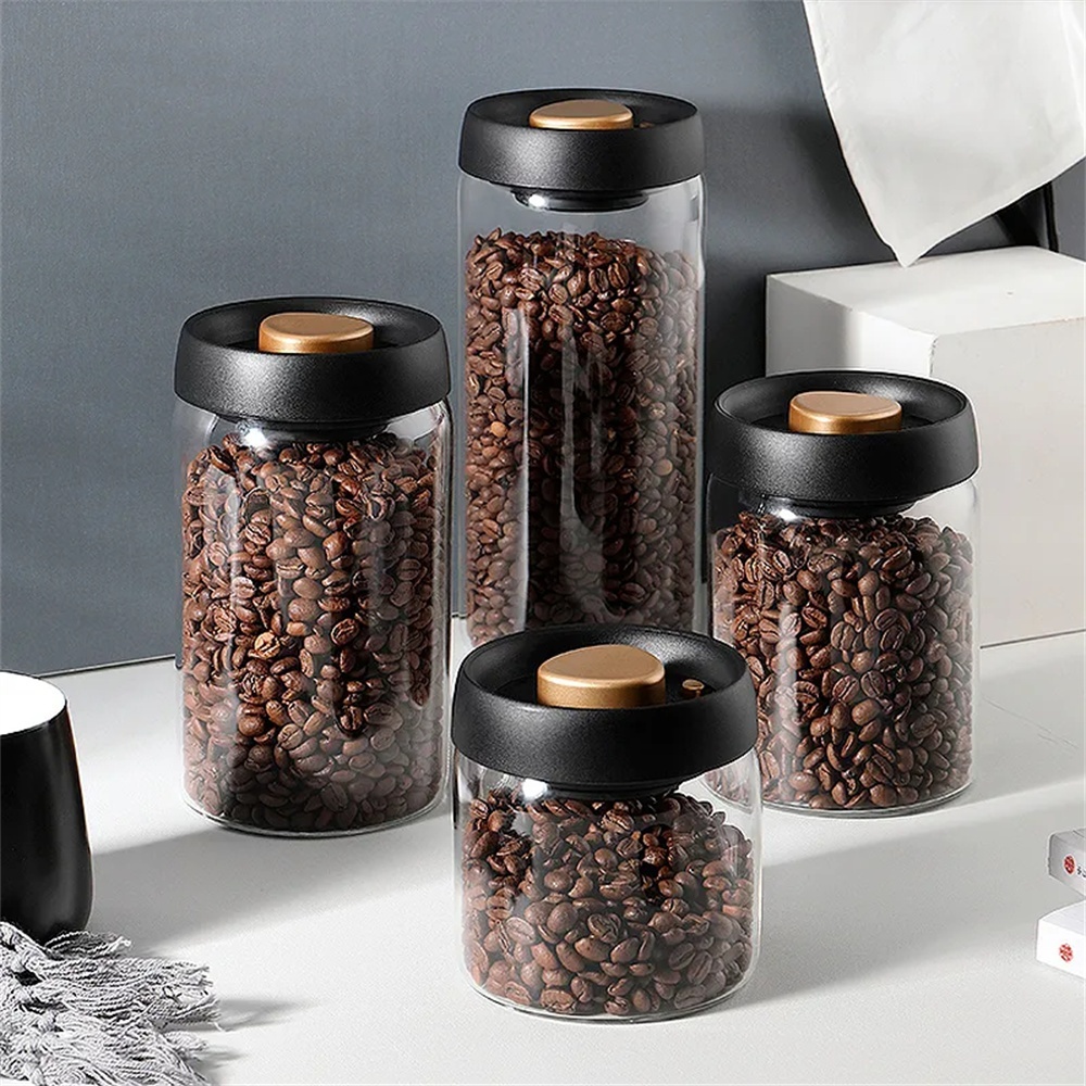 علبة تخزين حبوب القهوة محكمة ا - مراجعة Coffee Tea Canister Set وسعره