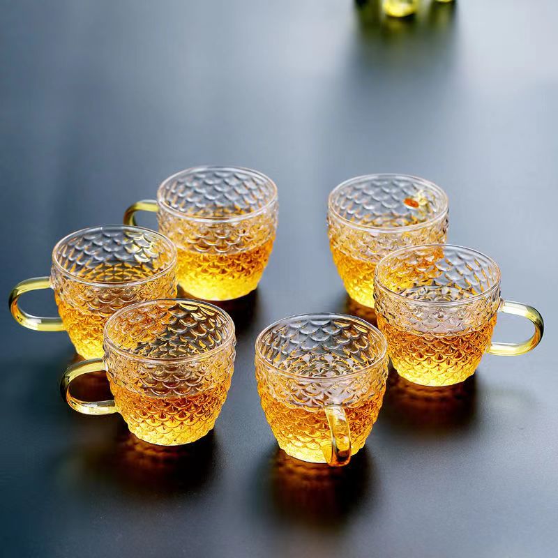 مقاومة للحرارة الزجاج فنجان شا - مراجعة Coffee Tea And Sugar Set وسعره