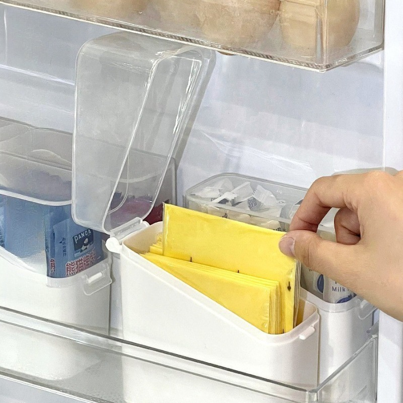 صندوق تخزين بغطاء شفاف مائل عل - مراجعة Coffee Tea Organizer وسعره