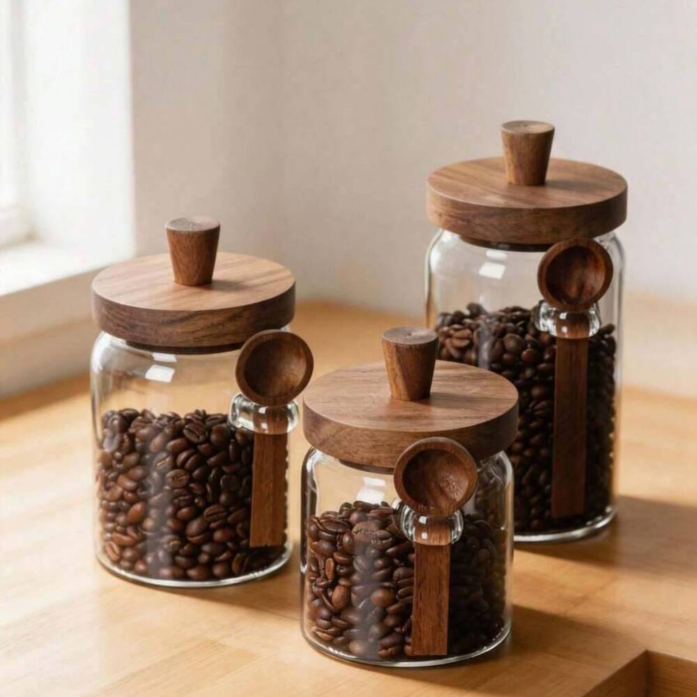 مجموعة من 3 قطع من الأوعية الز - مراجعة Coffee Tea Canister Set وسعره