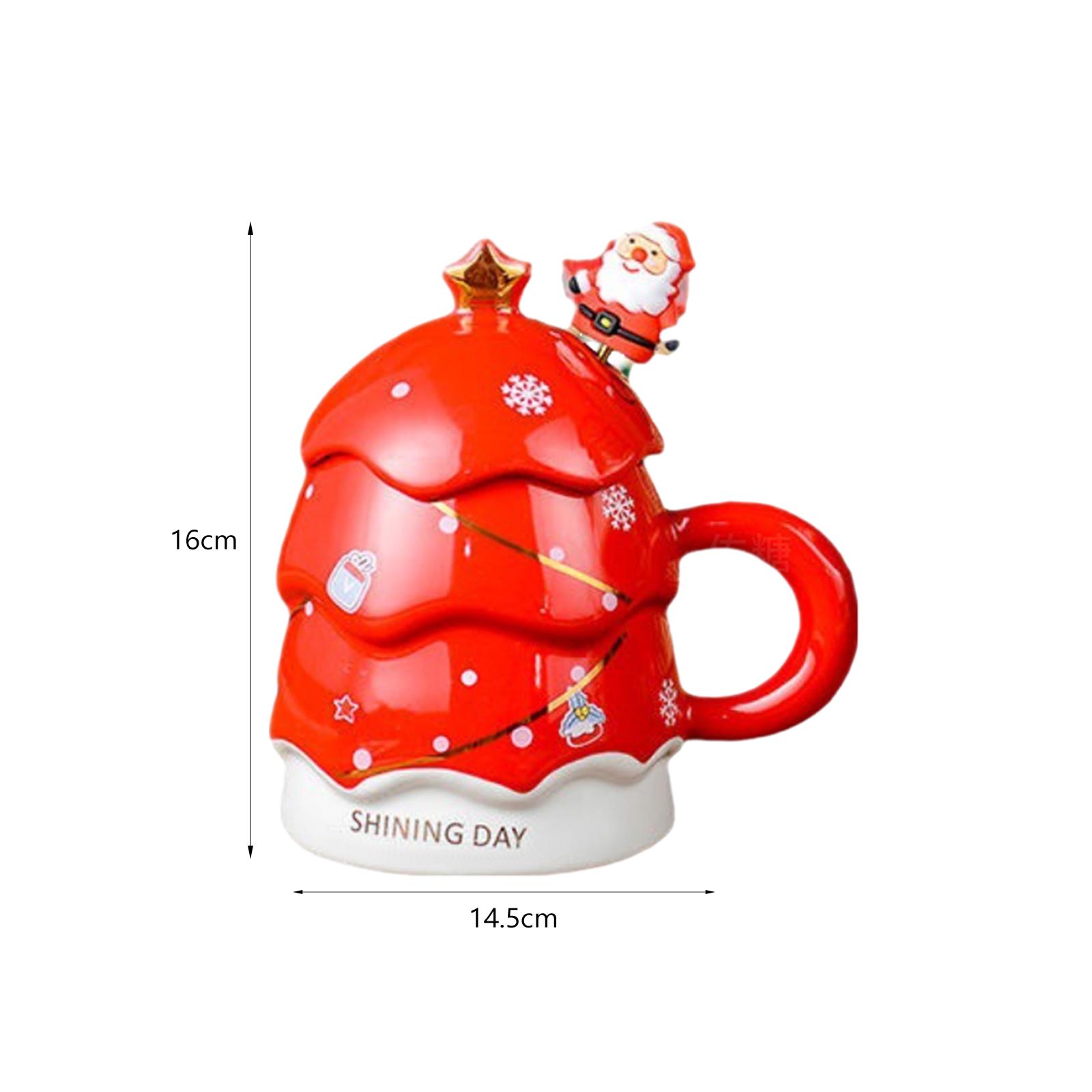 كوب على شكل شجرة احتفالية مع م - مراجعة Coffee Tea Festival وسعره