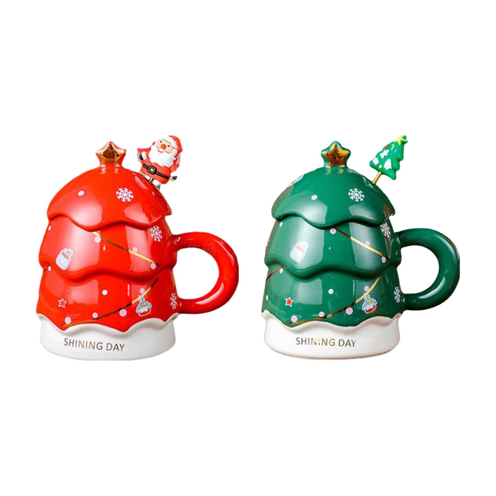 كوب على شكل شجرة احتفالية مع م - مراجعة Coffee Tea Festival وسعره