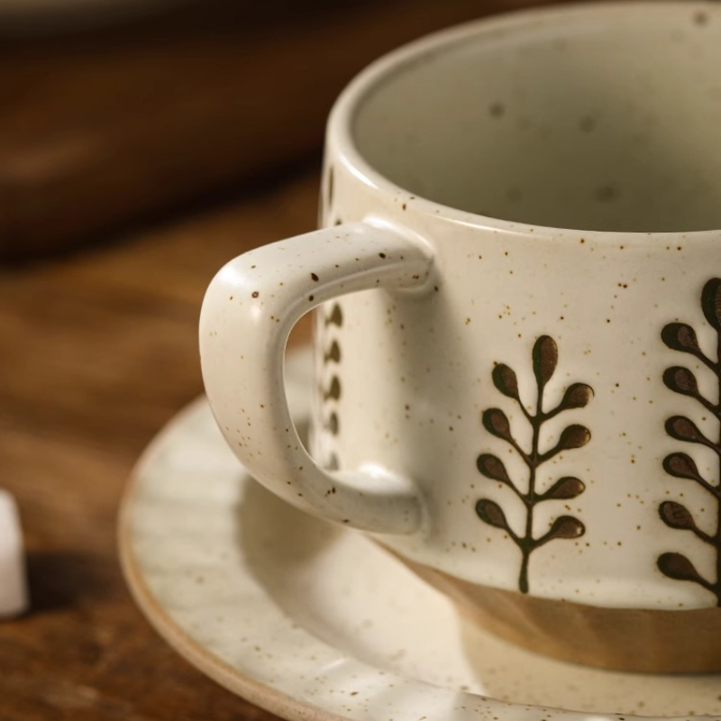 الرجعية كوب سيراميك الفخار الخ - مراجعة Coffee Tea And Sugar Set وسعره
