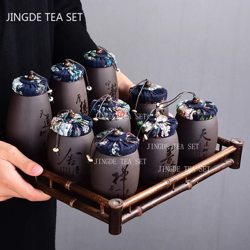الصينية الأرجواني الرمال الصغي - مراجعة Coffee Tea Canister Set وسعره