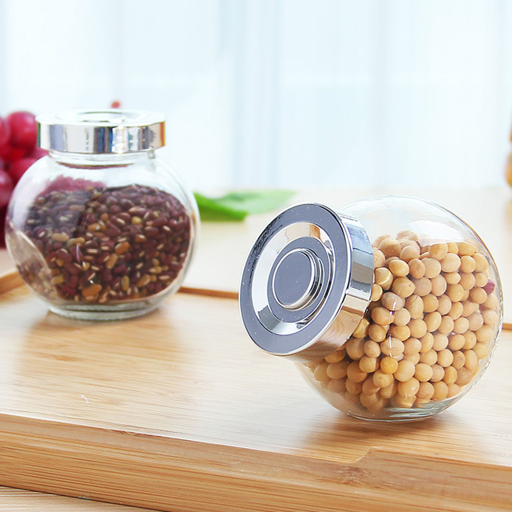 مجموعة من 8 عبوات زجاجية محكمة - مراجعة Coffee Tea And Bean وسعره