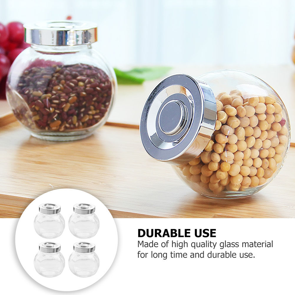 مجموعة من 8 عبوات زجاجية محكمة - مراجعة Coffee Tea And Bean وسعره
