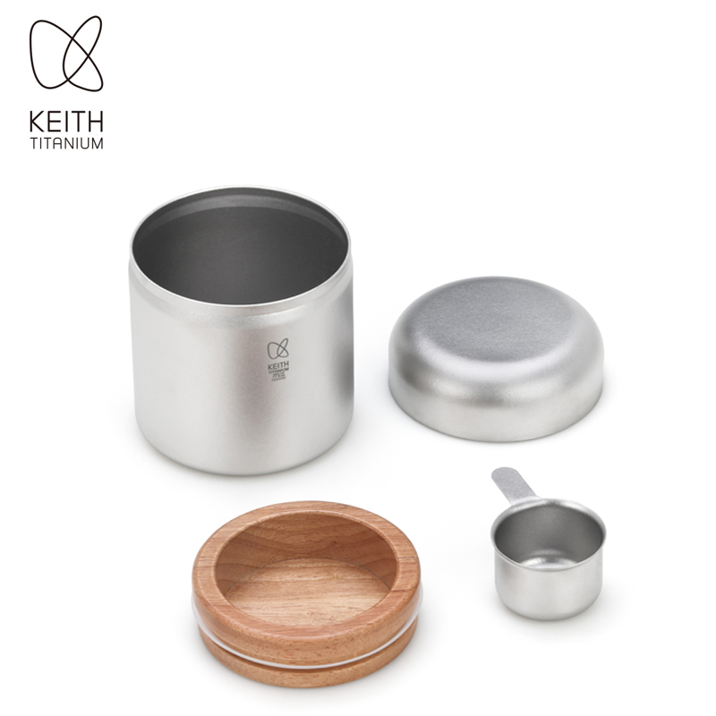 حاوية قهوة من التيتانيوم النقي - مراجعة Coffee Tea Canister Set وسعره